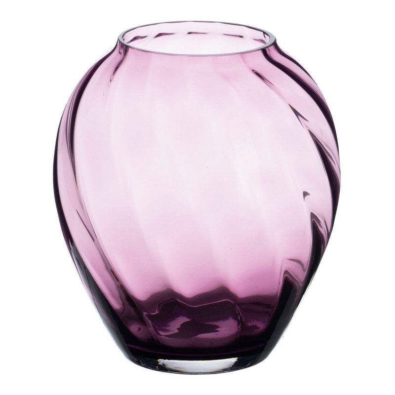 Vase 21 x 21 x 25 cm Verre Mauve