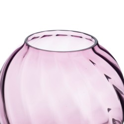 Vase 21 x 21 x 25 cm Verre Mauve