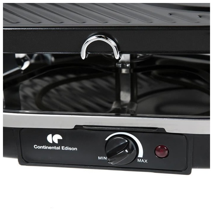 Appareil 3 en 1 Raclette Crepiere Pierre a griller  8 personnes CONTIN