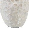 Vase Beige Nacre noire Bois MDF 15 x 15 x 30 cm