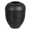 Vase 25,5 x 25,5 x 33 cm Noir Aluminium