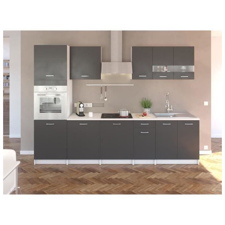 EXTRA Cuisine complete avec colonne four et plan de travail inclus L 3