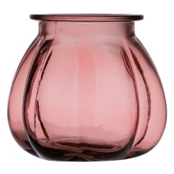 Vase Rose verre recyclé 18...