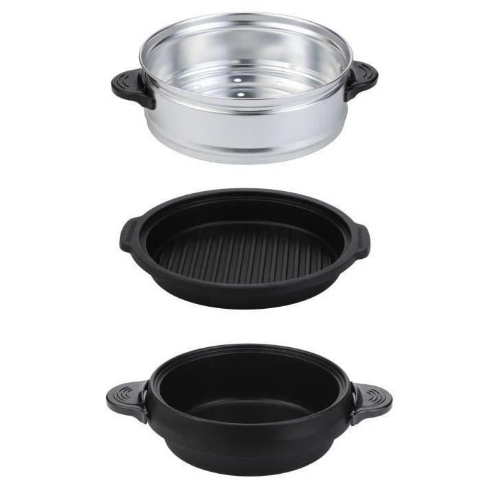 Tajine Electrique 3 en 1 CONTINENTAL EDISON TA1000B - 2 Litres - Noir