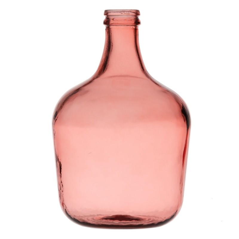 Bouteille Décorative Rose verre recyclé 27 x 27 x 42 cm