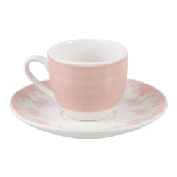 Lot de tasses avec soucoupes Porcelaine 6 Pièces