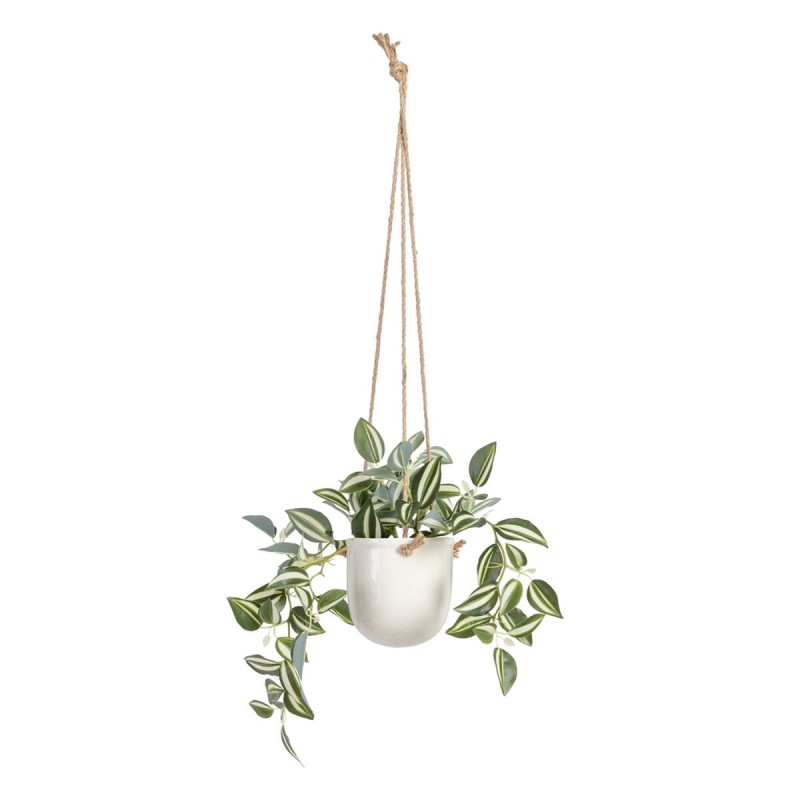 Plante décorative 24 x 35 x 25 cm Blanc Vert PVC