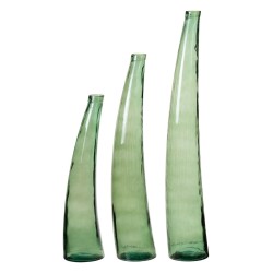 Vase 20 x 20 x 100 cm Vert verre