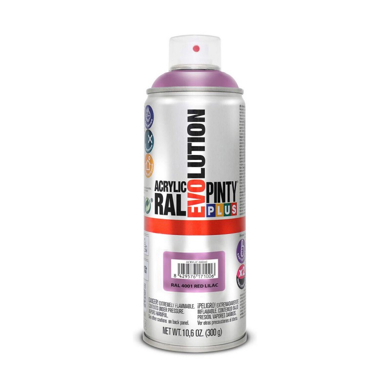 Peinture en spray Pintyplus Evolution RAL 4001 400 ml Red Lilac