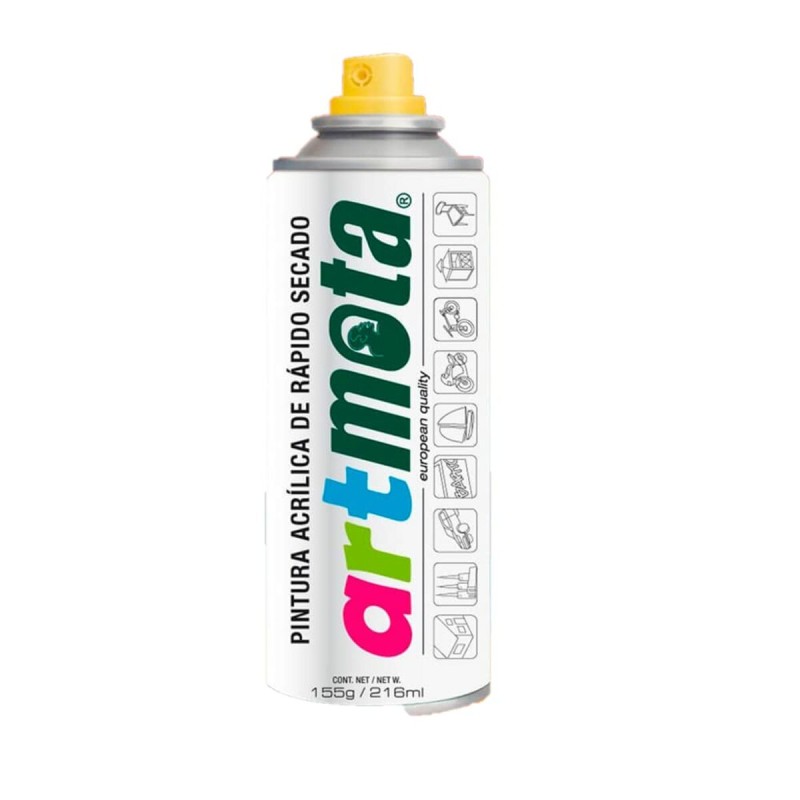 Peinture en spray Mota LA02 RAL 9005 216 ml Noir