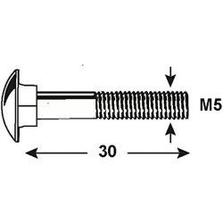 Boîte à vis KL4110530 M5 x 30 mm (Reconditionné B)