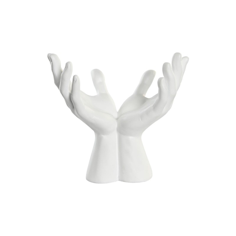 Figurine Décorative DKD Home Decor 25 x 15 x 23 cm Blanc Mains