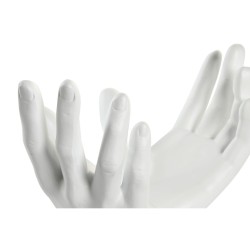 Figurine Décorative DKD Home Decor 25 x 15 x 23 cm Blanc Mains