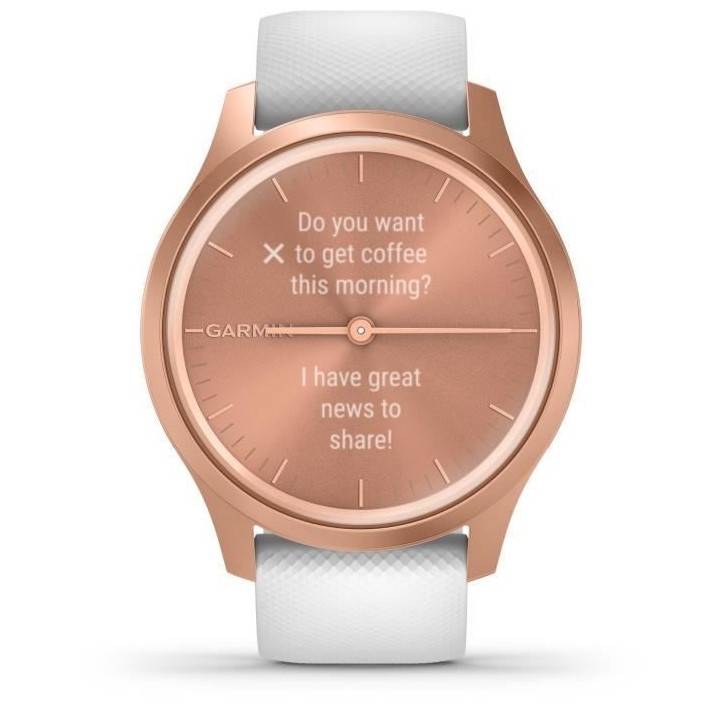 Garmin - Vivomove Style - Montre Connectée a Aiguilles Mécaniques et