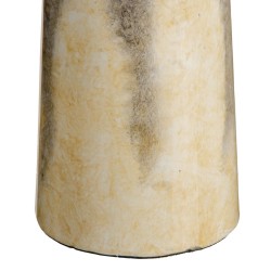 Vase 16 x 16 x 50 cm Verre Gris Crème