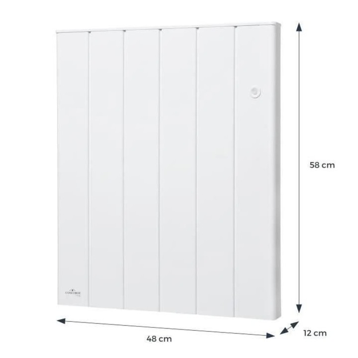 CONCORDE Arkadi Plus 1000 watts Radiateur a véritable inertie réfrac