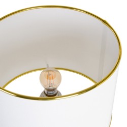 Lampe de bureau 34 x 34 x 51 cm Céramique Doré Blanc