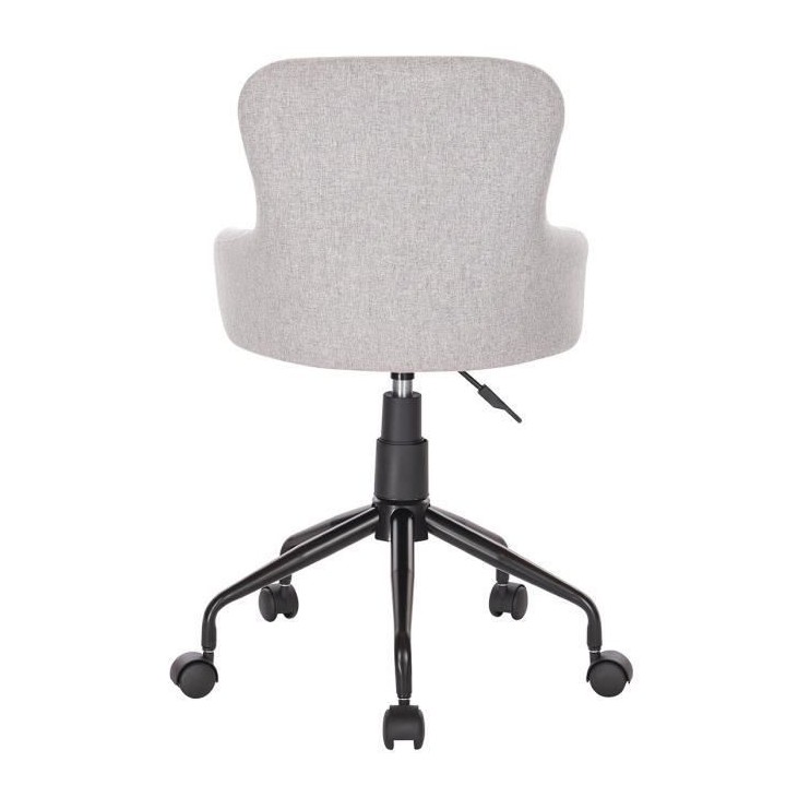 Chaise de bureau NEST - Tissu Gris - Ajustable - L 51 x P 53 x H 81/89