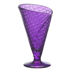 Coupe de glaces et de milkshakes Gelato Violet verre 210 ml (6 Unités)