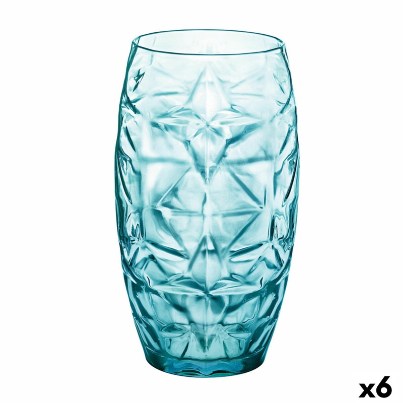 Verre Oriente Bleu verre 470 ml (6 Unités)