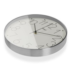 Horloge Murale Versa Blanc 4,4 x 25,8 x 25,8 cm Aluminium