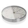 Horloge Murale Versa Blanc 4,4 x 25,8 x 25,8 cm Aluminium