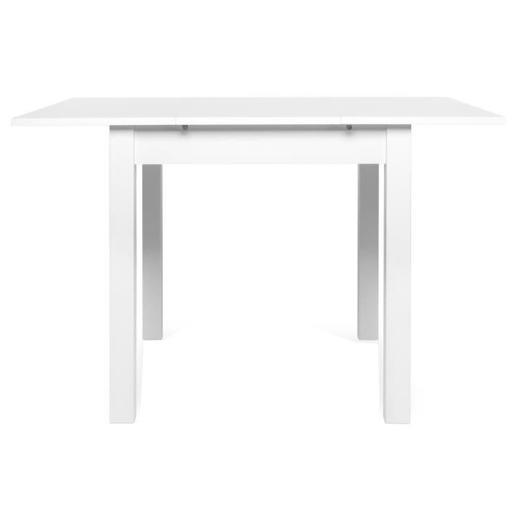 Table a manger extensible - 4 a 6 personnes - Décor Blanc - COBURG -