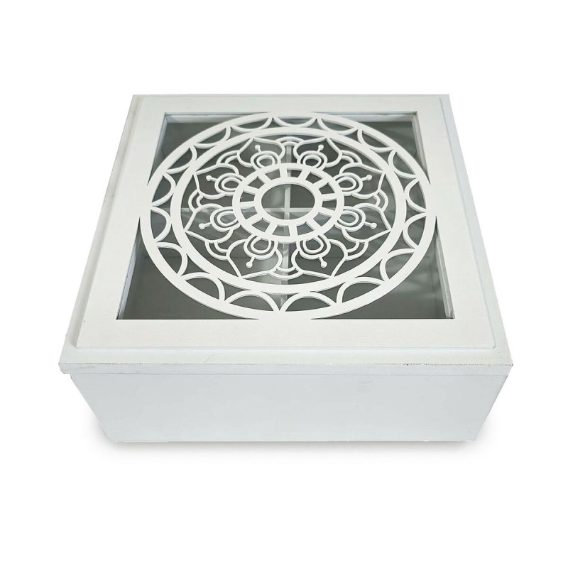 Boîte Décorative Versa Mandala Bois MDF 20 x 8 x 20 cm