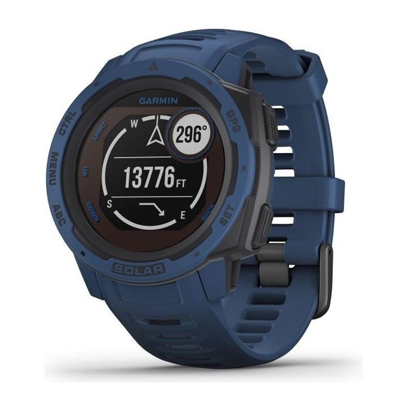 GARMIN Instinct Solar Montre connectée, Tidal Blue