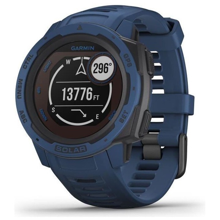 GARMIN Instinct Solar Montre connectée, Tidal Blue