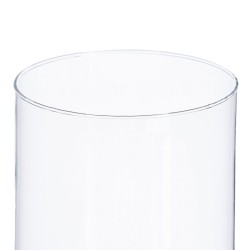 Vase Verre Transparent 12 x 12 x 25 cm