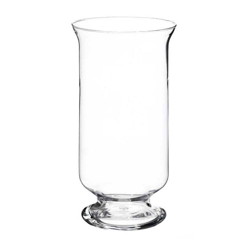 Bougeoir Verre Transparent 19 x 19 x 36 cm