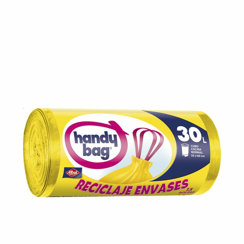 Sacs à ordures Albal Handy Bag Jaune 30 L 15 Unités