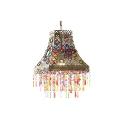 Suspension DKD Home Decor Métal Cuivre Multicouleur 40 W 50 W 28 x 28 x 30 cm