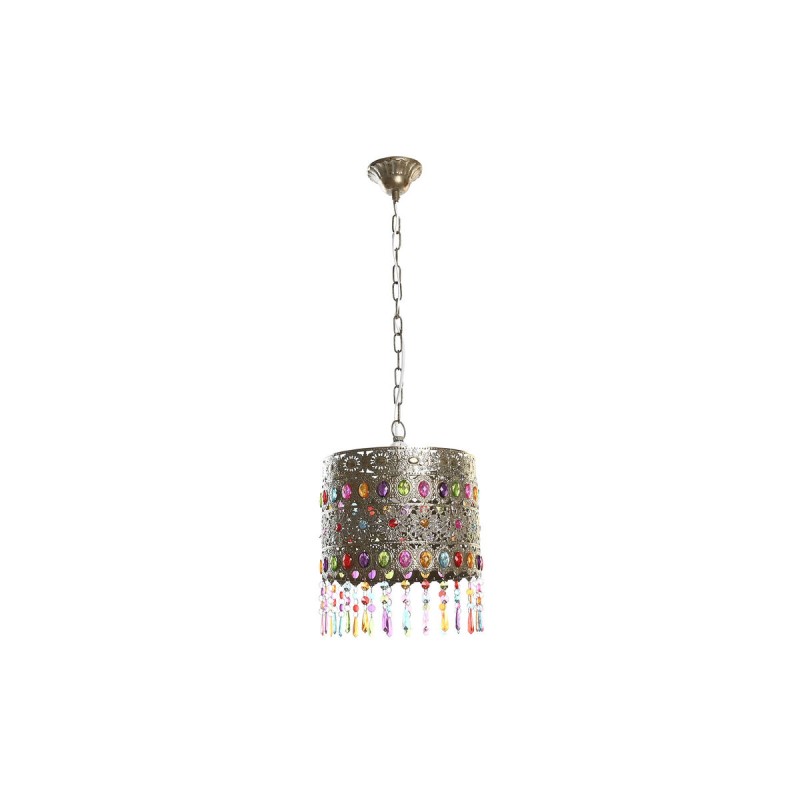 Suspension DKD Home Decor Doré Métal Bronze Multicouleur 40 W 50 W 26 x 26 x 22 cm