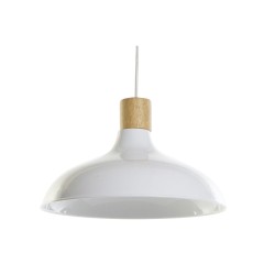 Suspension DKD Home Decor Blanc Marron Métal Pin 50 W 35,5 x 35,5 x 21 cm