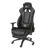 Fauteuil gaming CGM avec appui-tete, repose-pieds et oreiller lombaires - fonction bascule