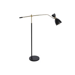 Lampadaire DKD Home Decor 109 x 30 x 168 cm Noir Doré Métal 220 V 50 W