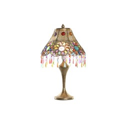 Lampe de bureau DKD Home Decor 31 x 31 x 52 cm Doré Métal Multicouleur 220 V 25 W 50 W