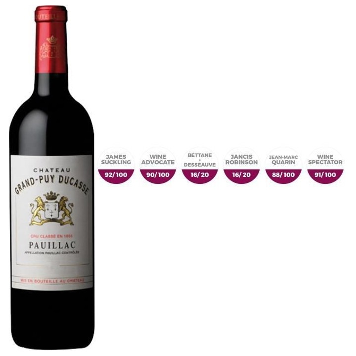 Château Grand-Puy Ducasse 2017 Pauillac - Vin rouge de Bordeaux