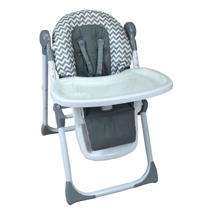 BAMBIKID Chaise Haute Multipositions - Wave