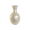 Vase DKD Home Decor Blanc Bambou Nacre noire Naturel Feuille d'une plante méditerranéen 31 x 31 x 51,5 cm