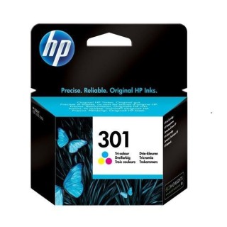 HP 301 Cartouche d'encre trois couleurs authentique (CH562EE) pour HP