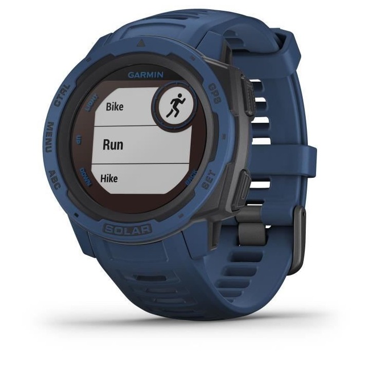 GARMIN Instinct Solar Montre connectée, Tidal Blue