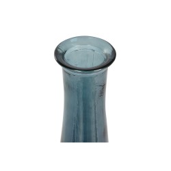 Vase DKD Home Decor 18 x 18 x 80 cm Bleu Verre trempé