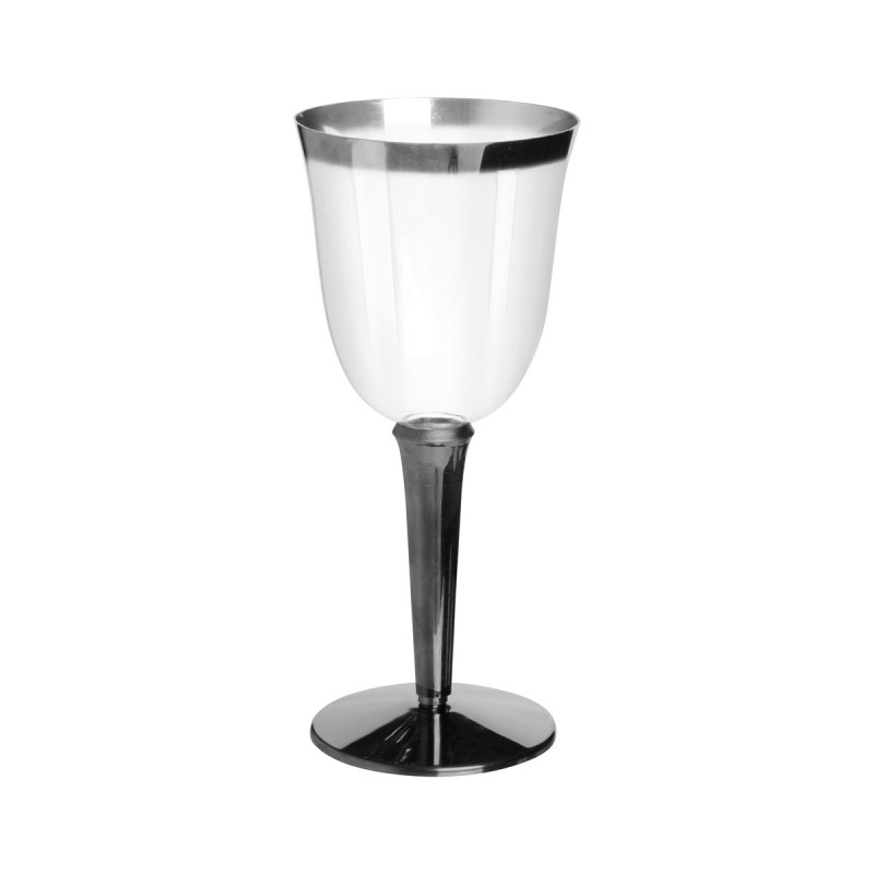 Verres à vin réutilisables Algon 250 ml Noir 3 Unités