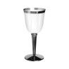 Verres à vin réutilisables Algon 250 ml Noir 3 Unités