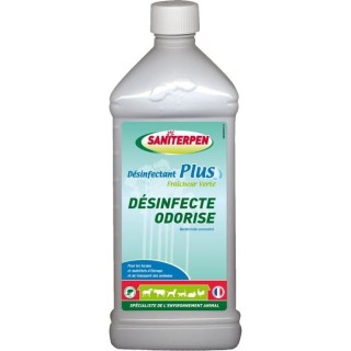 SANITERPEN - Désinfectant Plus Fraicheur Verte 1L.