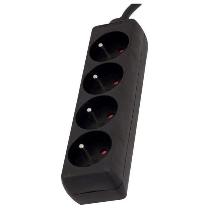 CHACON Bloc multiprise 4 prises 16A 1,5m noir