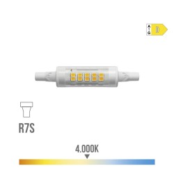 Lampe LED EDM 5,5 W 4000 K R7s 600 lm Linéaire Ø 1,5 x 7,8 cm